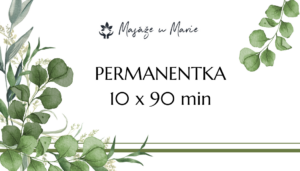 Permanentka 10x masáž 90 min - Relaxační