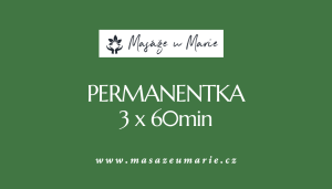 3x masáž 60 min, Hloubková