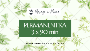 3x masáž 90 min, Hloubková