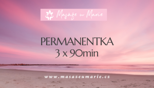 3x masáž 90 min, Relaxační