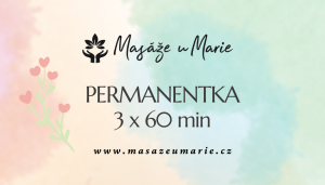 3x masáž 60 min, Těhotenská