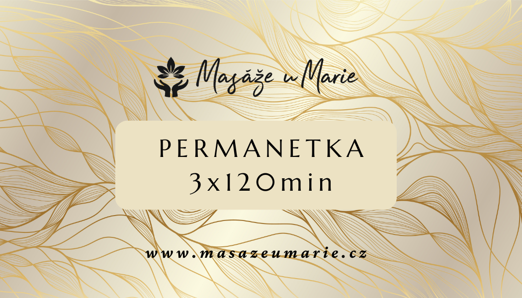 3x masáž 120 min, Hloubková